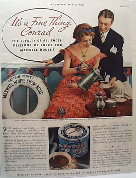Maxwell Coffee Ad - June 16, 1934
